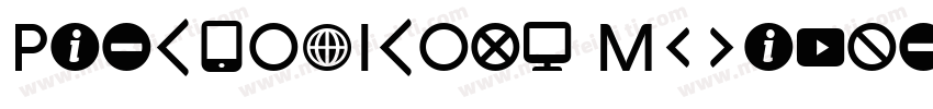 PilcrowIcons Medium字体转换